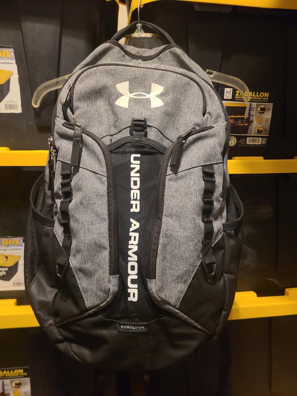 Under Armour Contender Storm Men's Gray Backpack - Durable Everyday Bag